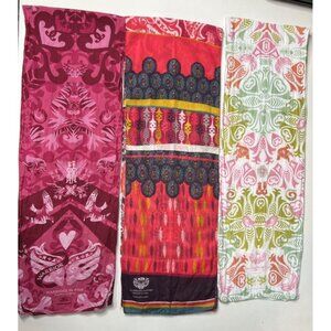 Set of 3 Ford Warriors in Pink Breast Cancer Awareness Scarves - EUC